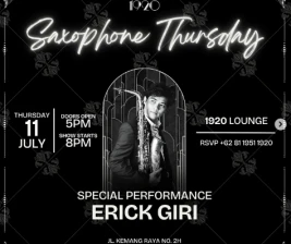 1920 LOUNGE JAKARTA  SAXOPHONE THURSDAY