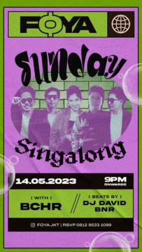 FOYA JAKARTA - SUNDAY SINGALONG