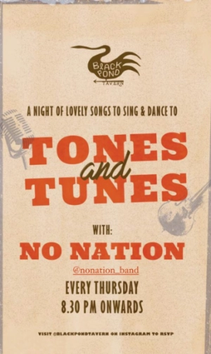 BLACK POND TAVERN JAKARTA - TONES AND TUNES