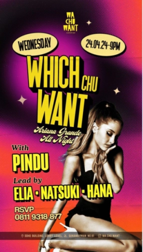 WA CHU WANT JAKARTA - WHICH CHU WANT