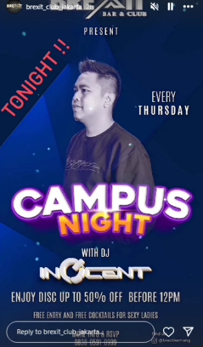 BREXIT JAKARTA - CAMPUS NIGHT