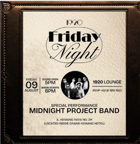 1920 LOUNGE JAKARTA - FRIDAY NIGHT