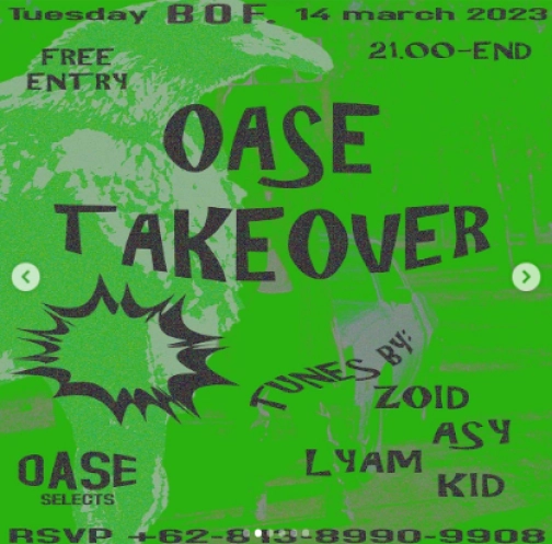 BACKROOM ON FIFTH JAKARTA - OASE TAKEOVER