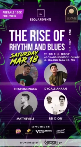 CHAND ROOFTOP LOUNGE JAKARTA - THE RISE OF RHYTHM AND BLUES