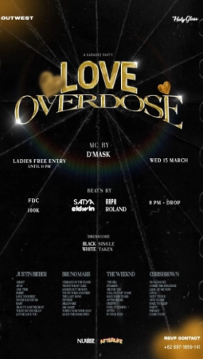 HOLY GLASS BEKASI - LOVE OVERDOSE