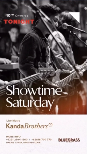 BLUEGRASS JAKARTA - SHOWTIME SATURDAY