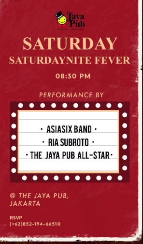 JAYA PUB JAKARTA - SATURDAY