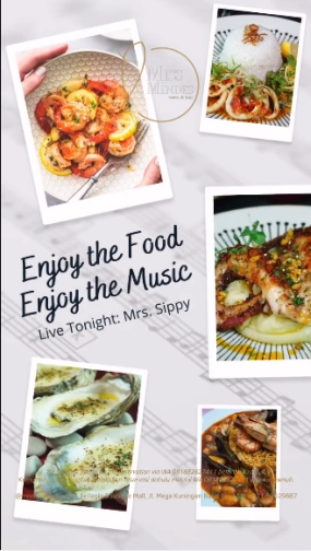 MISS MENDES RESTO JAKARTA - ENJOY THE FOOD ENJOY THE MUSIC