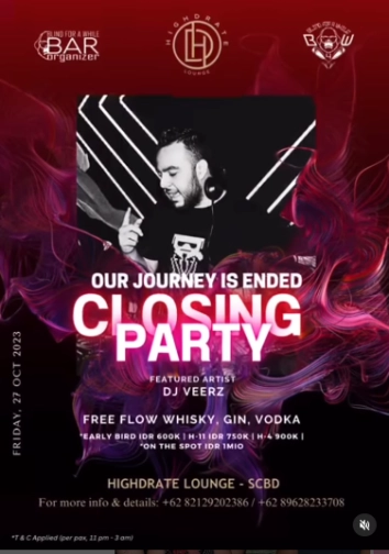 HIGHDRATE JAKARTA - CLOSING PARTY