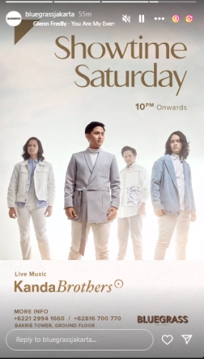 BLUEGRASS JAKARTA - SHOWTIME SATURDAY