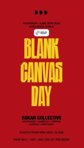 DING DONG DISCO JAKARTA - BLANK CANVAS DAY