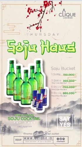 CLIQUE SPOT JAKARTA - SOJU HOUS