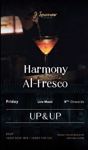 J.SPARROW JAKARTA - HARMONY at the AL-FRESCO