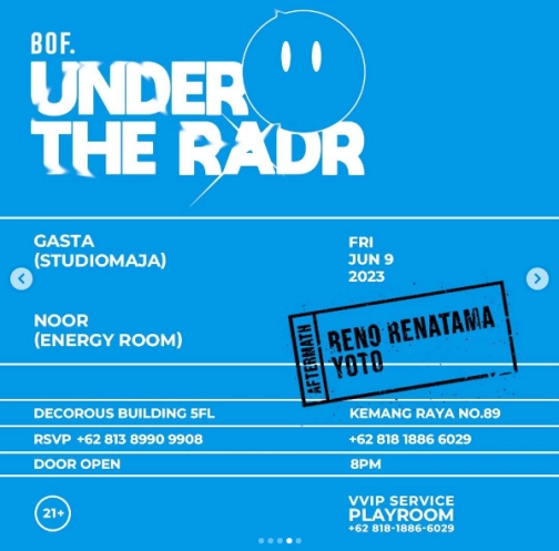 BACKROOM ON FIFTH JAKARTA - UNDER THE RADR