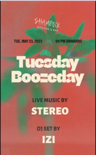 SHAMROCK JAKARTA - TUESDAY BOOZEDAY