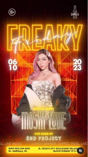 SAMOLLA CAFE & POOL JAKARTA - FREAKY FRIDAY WITH DJ MOSKI LOVE