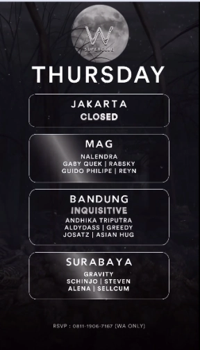 W SUPERCLUB MAG JAKARTA - THURSDAY