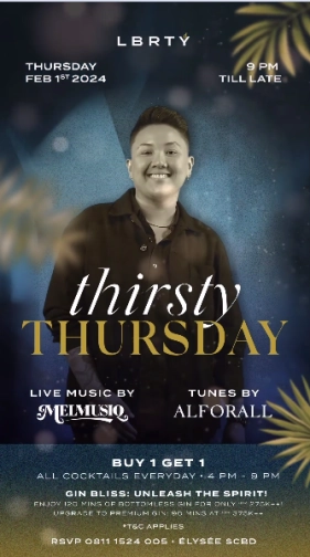 LBRTY JAKARTA - THIRSTY THURSDAY