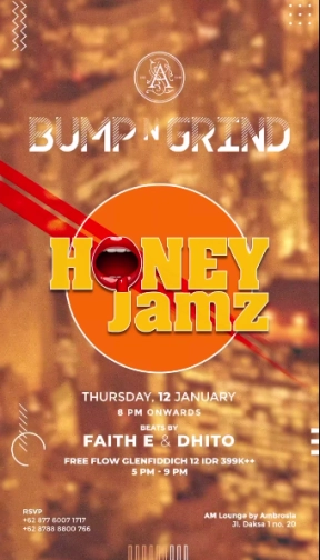 AM LOUNGE JAKARTA - HONEY JAMZ