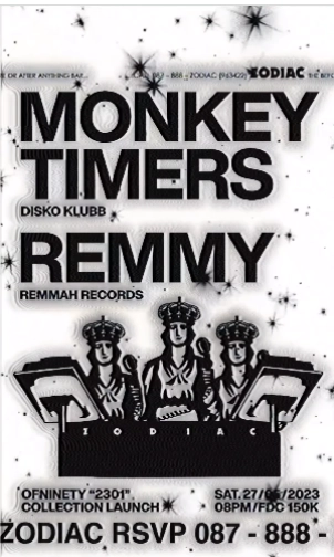 ZODIAC JAKATA - MONKEY TIMERS + REMMY