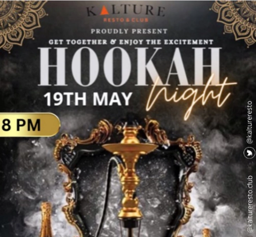 KALTURE BAR & RESTO JAKARTA - HOOKAH NIGHT