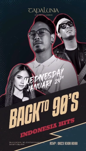 TAPALUNIA JAKARTA - BACK TO 90