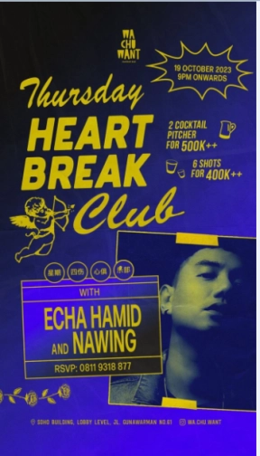 WA CHU WANT JAKARTA - THURSDAY HEART BREAK CLUB