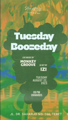 SHAMROCK JAKARTA - TUESDAY BOOZEDAY