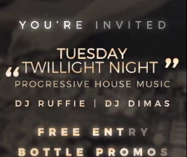 CHAND ROOFTOP LOUNGE JAKARTA  TUESDAY TWILLIGHT NIGHT