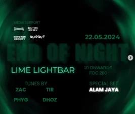 LIME LIGHTBAR SCBD  END OF NIGHT