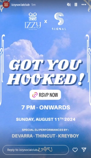 IZZY SOCIAL CLUB JAKARTA - GOT YOU HOOKED