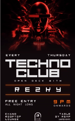 CHAND ROOFTOP LOUNGE JAKARTA - TECHNO CLUB