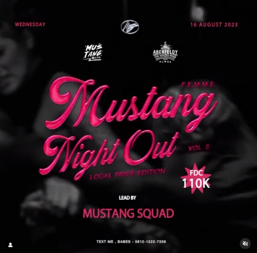 MS JACKSON JAKARTA - MUSTANG NIGHT OUT