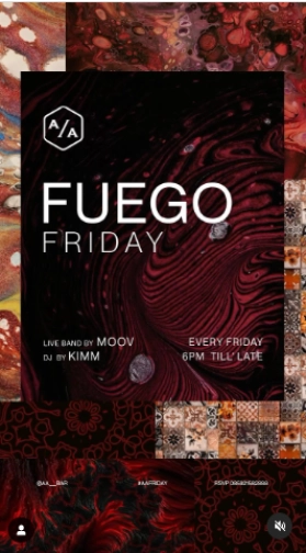 A/A BAR JAKARTA - FUEGO FRIDAY