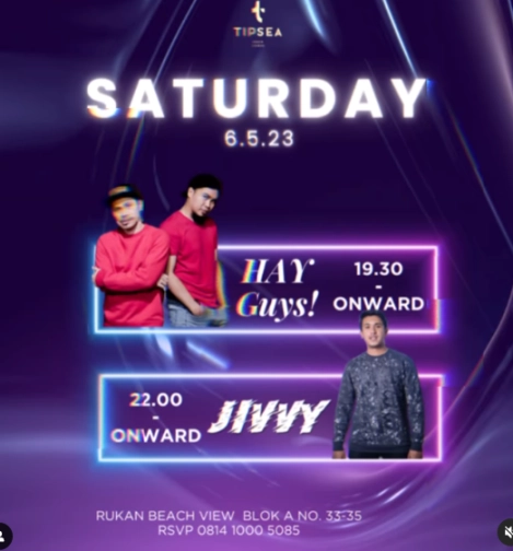 TIPSEA BEACH LOUNGE JAKARTA - SATURDAY