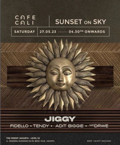 CAFE CALI JAKARTA - SUNSET ON SKY