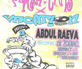 ZODIAC JAKATA  PERKY CLUB x VACATION RECORDS  ABDUL RAEVA