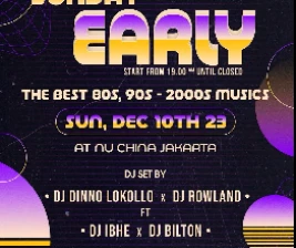 NU CHINA JAKARTA  SUNDAY EARLY