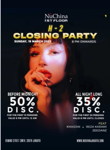 NU CHINA JAKARTA - H-2 CLOSING PARTY