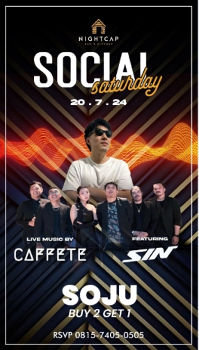 NIGHTCAP JAKARTA - SOCIAL SATURDAY