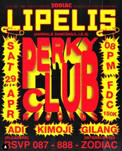 ZODIAC JAKATA - PERKY CLUB RECORDS : LIPELIS