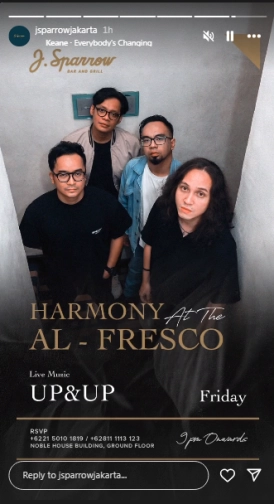 J.SPARROW JAKARTA - HARMONY at the AL-FRESCO