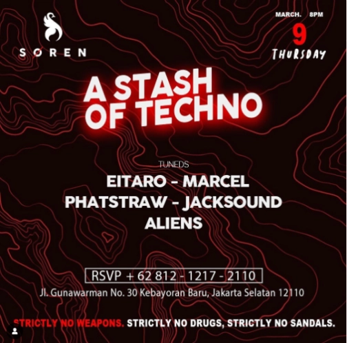 SOREN JAKARTA - A STASH OF TECHNO