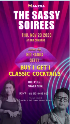 MANTRA LOUNGE JAKARTA - THE SASSY SOIREES