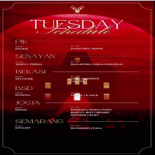 GOLD DRAGON BEKASI - TUESDAY