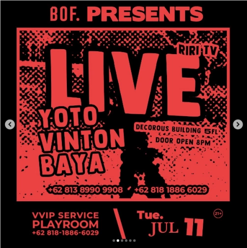 BACKROOM ON FIFTH JAKARTA - LIVE