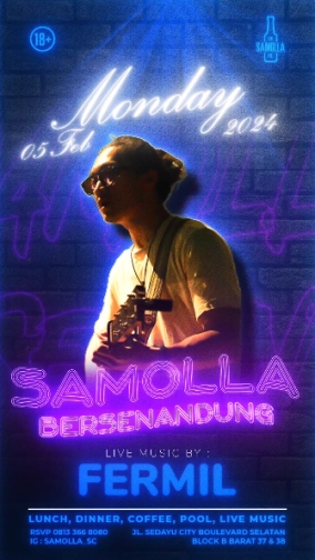 SAMOLLA CAFE & POOL JAKARTA - SAMOLA BERSENANDUNG