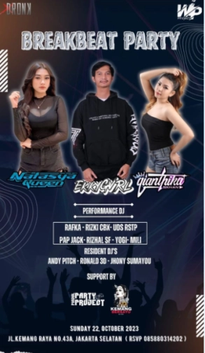 XDRONK JAKARTA - BREAKBEAT PARTY