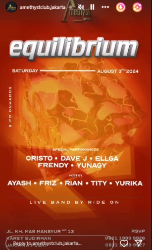 AMETHYST CLUB JAKARTA - EQUILIBRIUM