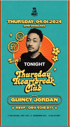 WA CHU WANT JAKARTA - THURSDAY HEART BREAK CLUB